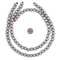 The Bead Chest Natural 10mm Wooden Beads in Grey for Jewelry Making – Round Loose Wood Spacer Beads I Approximately 40 Beads
